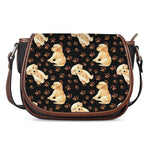 Labrador Retriever Puppy Pattern Print Saddle Bag