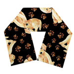 Labrador Retriever Puppy Pattern Print Scarf