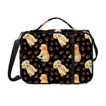 Labrador Retriever Puppy Pattern Print Shoulder Strap Bible Bag