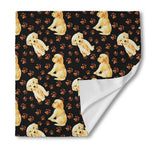 Labrador Retriever Puppy Pattern Print Silk Bandana