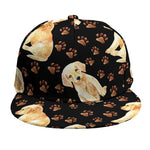 Labrador Retriever Puppy Pattern Print Snapback Cap