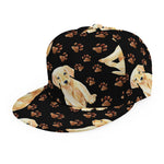 Labrador Retriever Puppy Pattern Print Snapback Cap