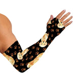 Labrador Retriever Puppy Pattern Print Sun Protection Arm Sleeves
