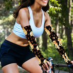 Labrador Retriever Puppy Pattern Print Sun Protection Arm Sleeves