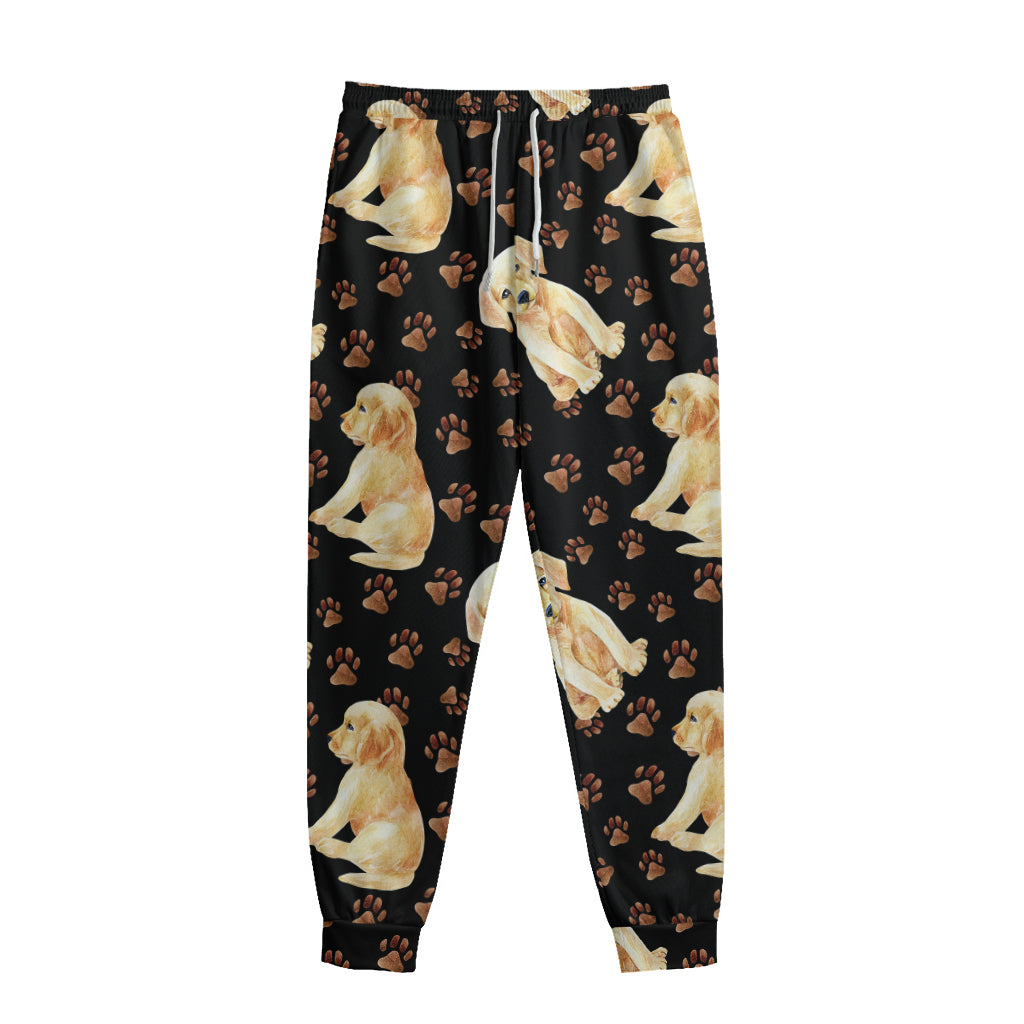 Labrador Retriever Puppy Pattern Print Sweatpants