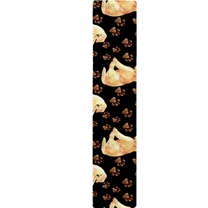 Labrador Retriever Puppy Pattern Print Table Runner