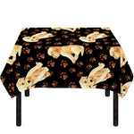 Labrador Retriever Puppy Pattern Print Tablecloth
