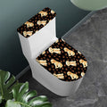 Labrador Retriever Puppy Pattern Print Toilet Lid And Tank Cover Set