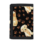 Labrador Retriever Puppy Pattern Print Trifold Wallet