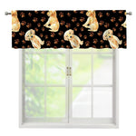 Labrador Retriever Puppy Pattern Print Window Valance
