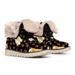 Labrador Retriever Puppy Pattern Print Winter Boots