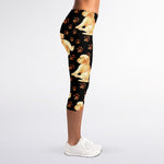 Labrador Retriever Puppy Pattern Print Women's Capri Leggings