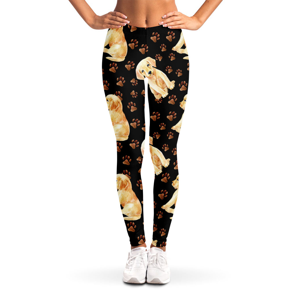 Labrador Retriever Puppy Pattern Print Women's Leggings