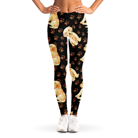 Labrador Retriever Puppy Pattern Print Women's Leggings