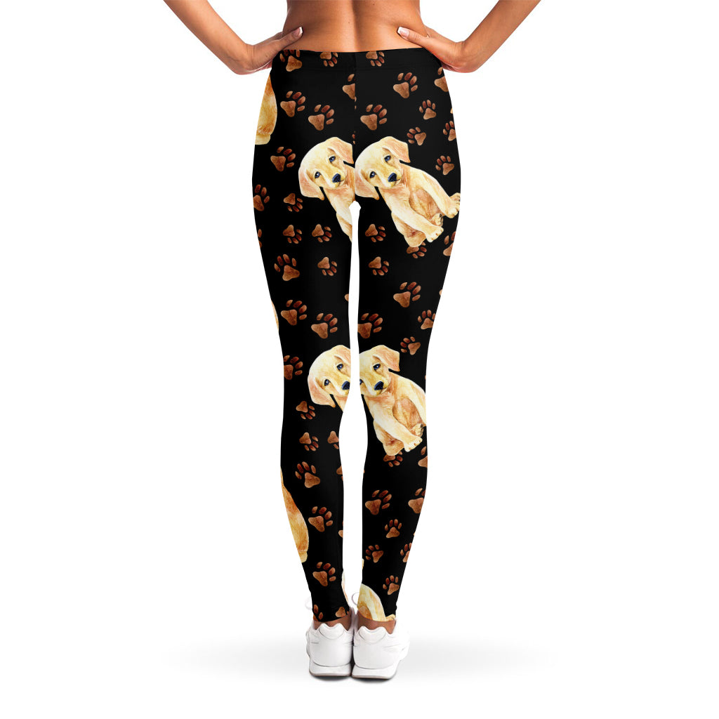 Labrador Retriever Puppy Pattern Print Women's Leggings
