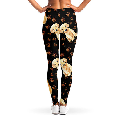 Labrador Retriever Puppy Pattern Print Women's Leggings