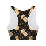 Labrador Retriever Puppy Pattern Print Women's Sports Bra