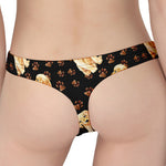 Labrador Retriever Puppy Pattern Print Women's Thong