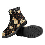 Labrador Retriever Puppy Pattern Print Work Boots