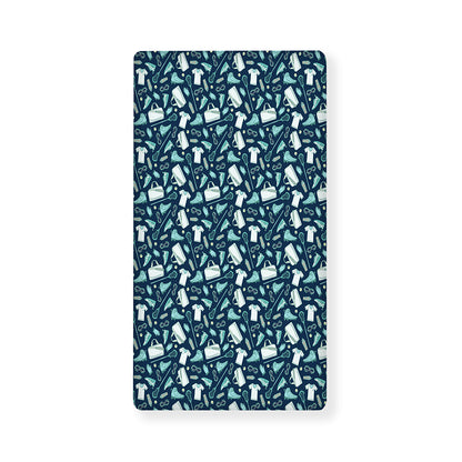 Lacrosse Equipment Pattern Print Baby Crib Sheet