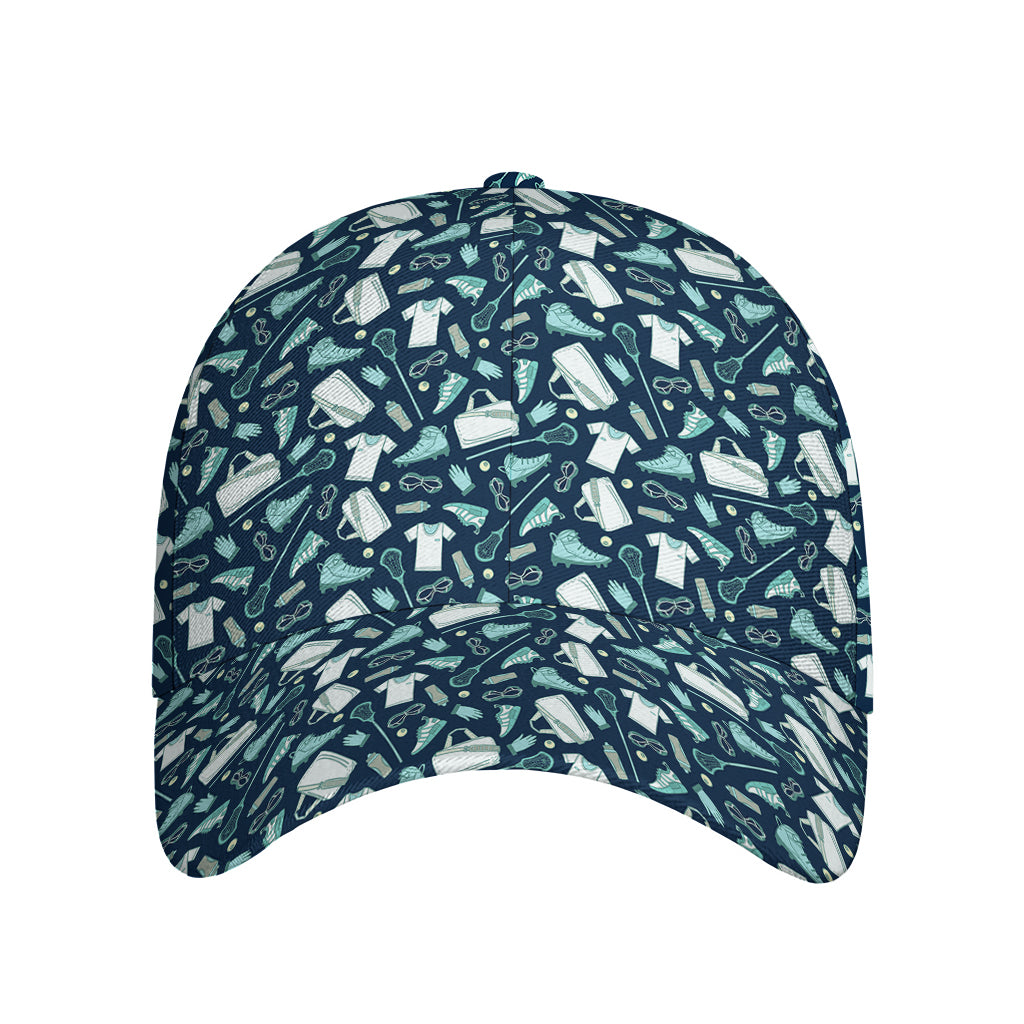 Lacrosse Equipment Pattern Print Baseball Cap