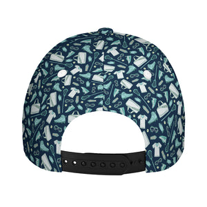 Lacrosse Equipment Pattern Print Baseball Cap