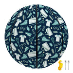 Lacrosse Equipment Pattern Print Basketball