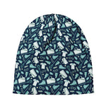 Lacrosse Equipment Pattern Print Beanie