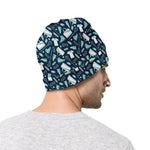 Lacrosse Equipment Pattern Print Beanie