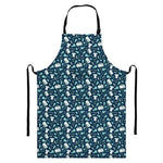 Lacrosse Equipment Pattern Print Bib Apron With Pocket