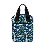 Lacrosse Equipment Pattern Print Bible Tote Bag