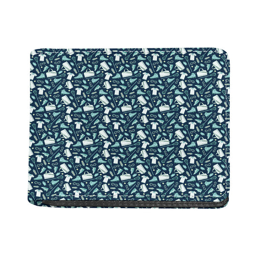 Lacrosse Equipment Pattern Print Bifold Wallet