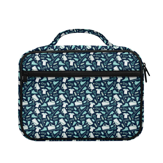 Lacrosse Equipment Pattern Print Briefcase Bible Bag