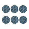 Lacrosse Equipment Pattern Print Coaster Set