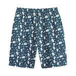 Lacrosse Equipment Pattern Print Cotton Shorts