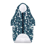 Lacrosse Equipment Pattern Print Dog Zip Up Hoodie