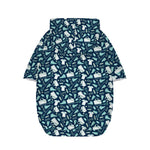 Lacrosse Equipment Pattern Print Dog Zip Up Hoodie