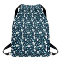 Lacrosse Equipment Pattern Print Drawstring Backpack