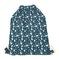 Lacrosse Equipment Pattern Print Drawstring Bag