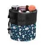 Lacrosse Equipment Pattern Print Drawstring Makeup Bag