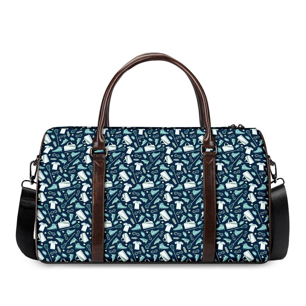 Lacrosse Equipment Pattern Print Duffle Bag