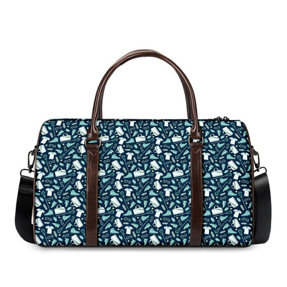 Lacrosse Equipment Pattern Print Duffle Bag