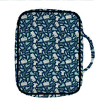 Lacrosse Equipment Pattern Print Front Pocket Bible Bag