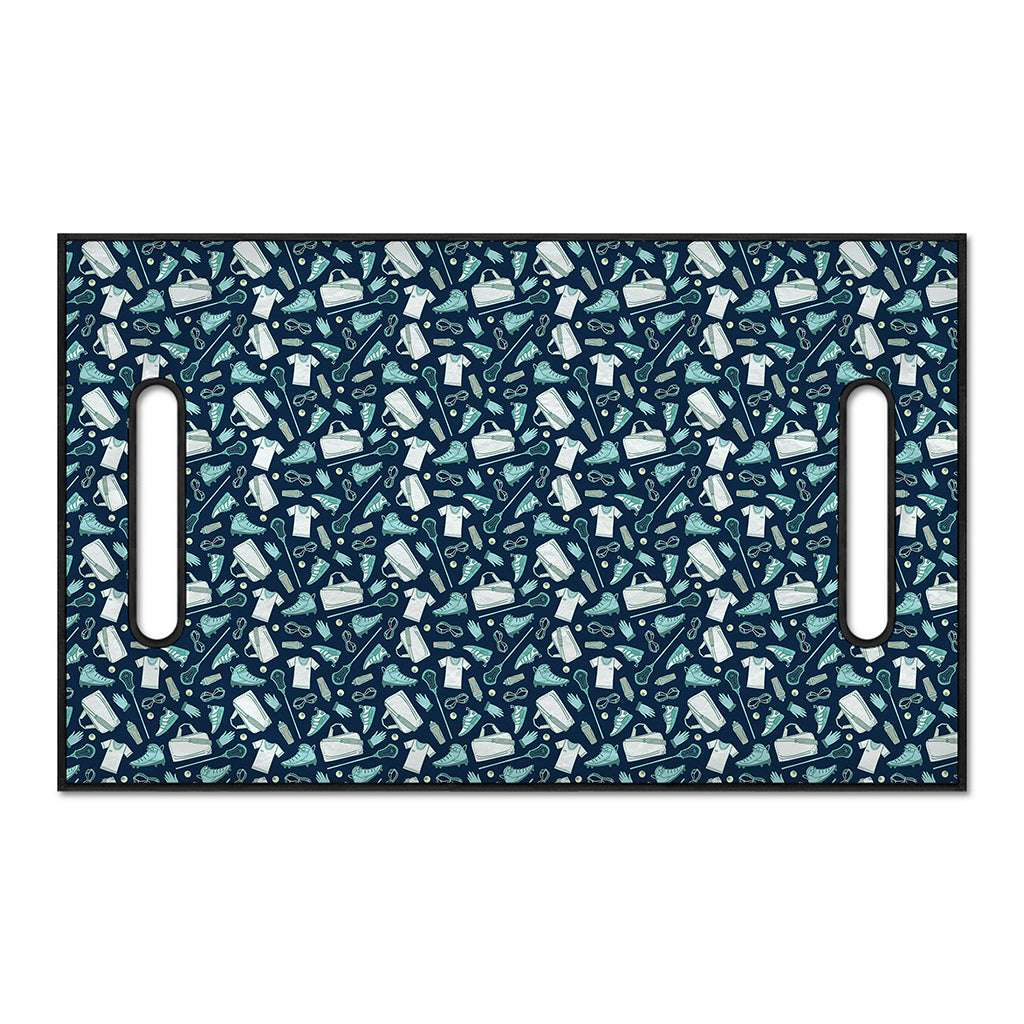 Lacrosse Equipment Pattern Print Golf Cart Seat Cover