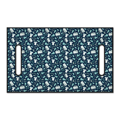 Lacrosse Equipment Pattern Print Golf Cart Seat Cover