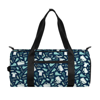 Lacrosse Equipment Pattern Print Gym Bag