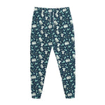 Lacrosse Equipment Pattern Print Jogger Pants