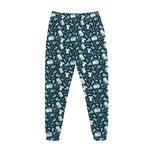 Lacrosse Equipment Pattern Print Jogger Pants