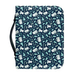 Lacrosse Equipment Pattern Print Leather Bible Cover