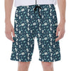 Lacrosse Equipment Pattern Print Men's Beach Shorts